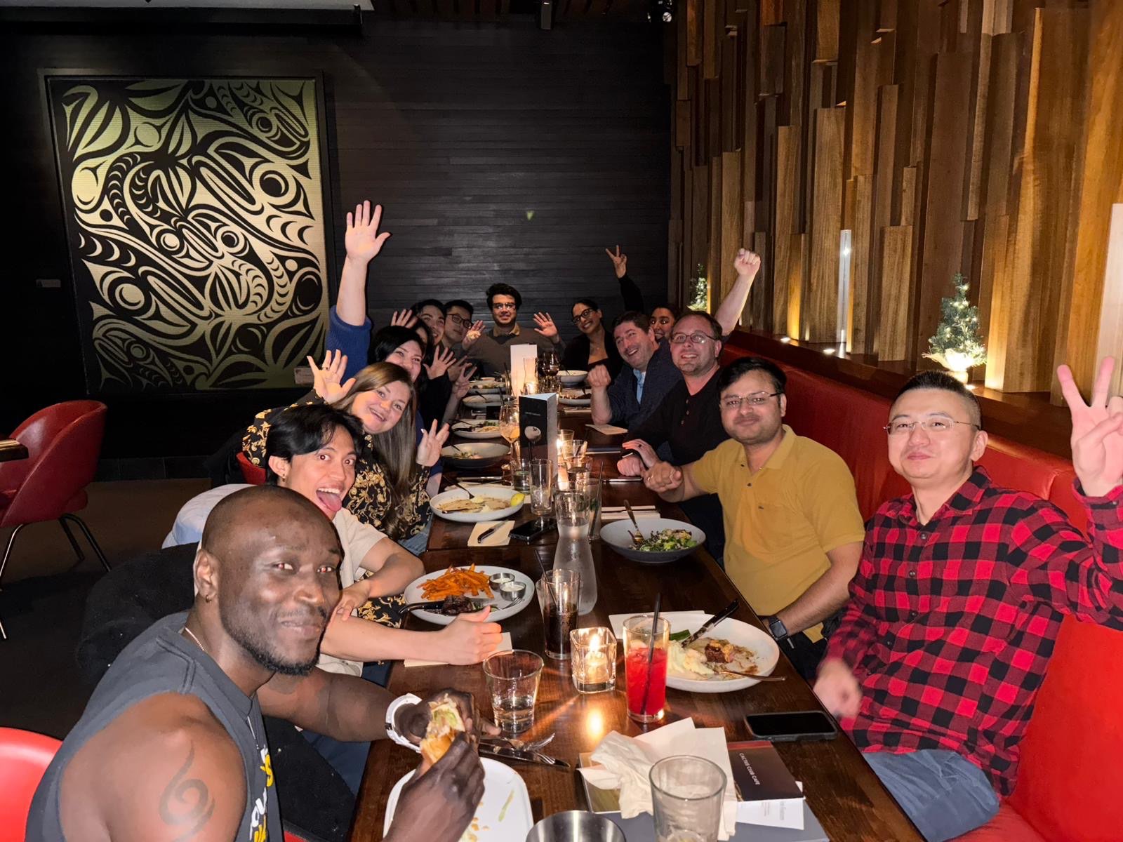 Locus Health team holiday dinner celebration