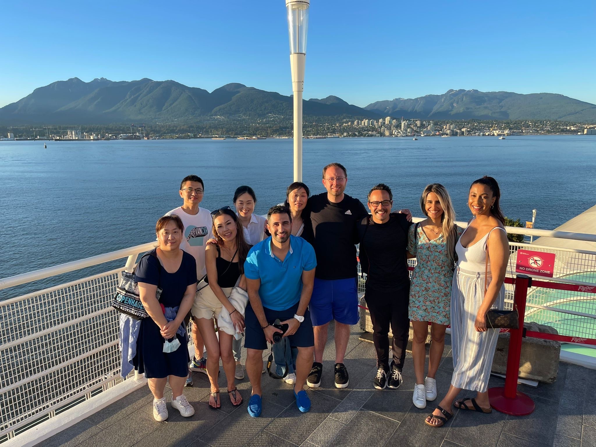 Locus Health team outing at Vancouver waterfront